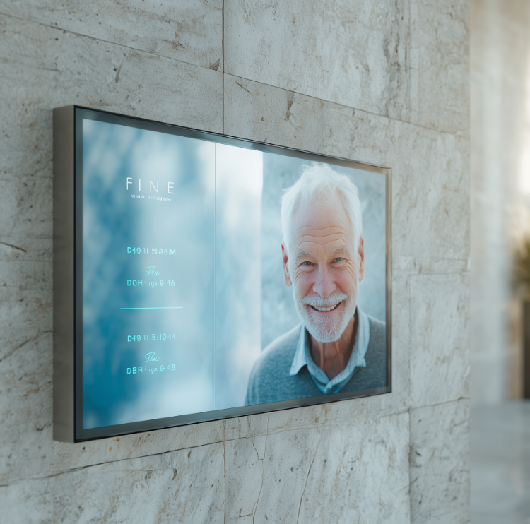 Comment l'affichage dynamique funéraire transforme-t-il l'expérience des familles en salon de recueillement ? 1 affichage dynamique funéraire